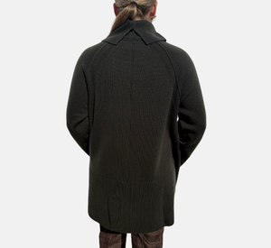 Repeat - Tunic Peter Pan Collar Sweater in Khaki