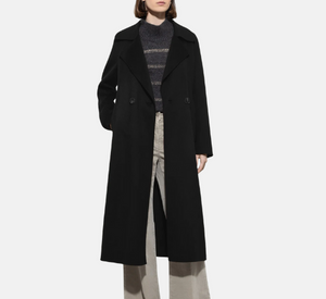 Luisa Cerano - Double Face Cashwool Coat in Black