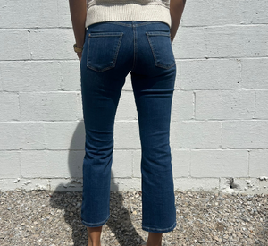 Mac Jeans - Dream Kick Cropped Jeans in Worn Blue