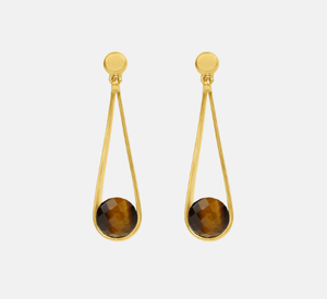 Dean Davidson - Mini Ipanema Earrings in Tigers Eye