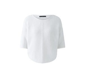 OUI - Knitted Pullover Top in Optic White