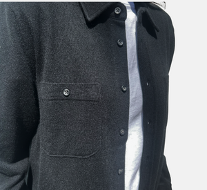 Repeat - Shirt Jacket in Black