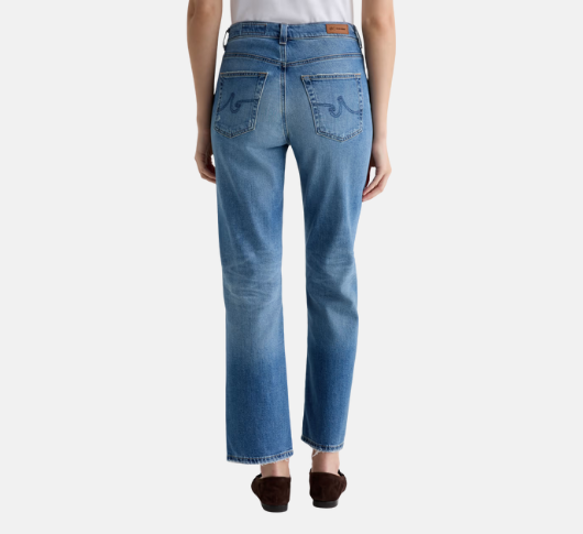 AG Jeans - Brinley Mid-Rise Straight Jeans in 16YR Soaring