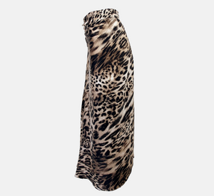 Theo - Danae Ruched Skirt in Leopard