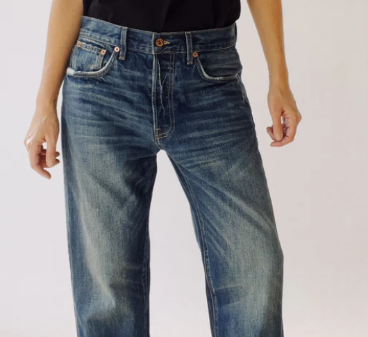 Hey Gang - Loose Crop Relaxed Jean in Reed