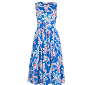 SAMANTHA SUNG - Aster Sleeveless Midi Dress in Sky Blue