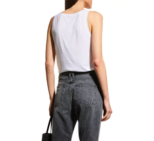 Majestic Filatures - Lyocell Cotton Rib Tank in White
