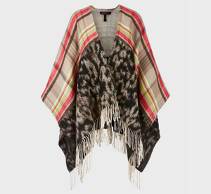 
            
                Load image into Gallery viewer, Marc Cain - Wool Cape in Mixed Print
            
        