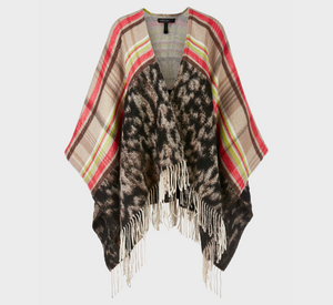 Marc Cain - Wool Cape in Mixed Print