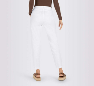 MAC - Chino Turn Up Pants in White