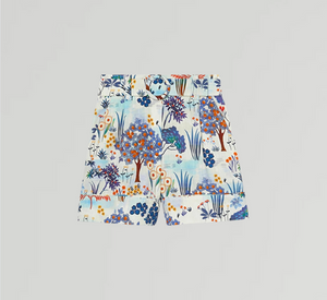 Tara Jarmon - Shelby Printed Cotton Shorts in Blue Floral