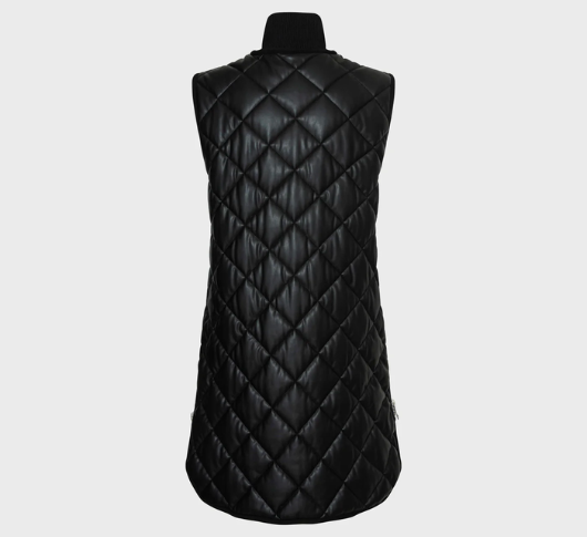 Adroit Atelier - Destiny Quilted Vegan Vest in Black