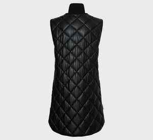 Adroit Atelier - Destiny Quilted Vegan Vest in Black