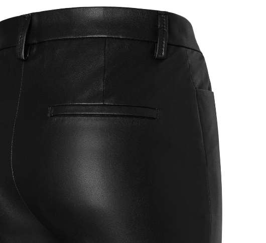 MAC - Aida Kick Veagan Leather Pant in Black – Sophia Lustig | Kunstlederhosen