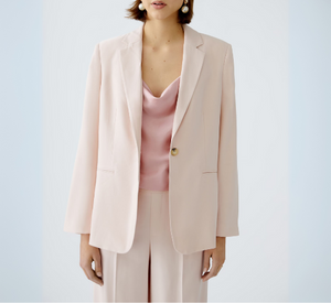 OUI - Single Breasted Blazer in Peach Whip