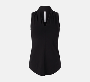 Iris - Sleeveless V-Neck in Black