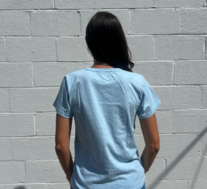 Hey Gang - Short Sleeve T-Shirt in Light Blue
