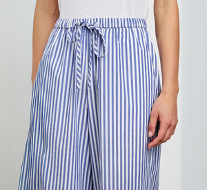 RAILS - Emmie Wide-leg Drawstring Pant in Mariner White Stripe