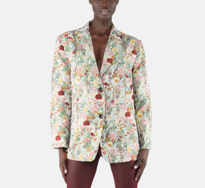 OOF - Floral Jacquard Blazer Jacket in Multicolor