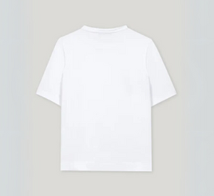Luisa Cerano - Basic Short Sleeve T-Shirt in Bleached White