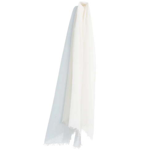 Cashmere Whisper Scarf in Ivory