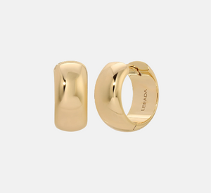 Leeada Jewelry - Miche Chunky Huggies Earrings in Gold