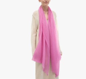 Cashmere Whisper Scarf in Rose