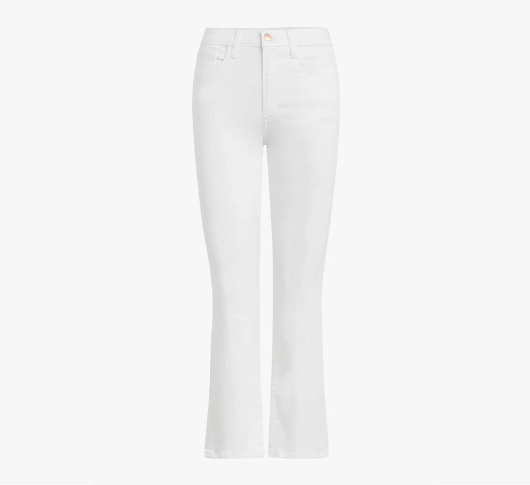 Joe's Jeans - Callie High Rise Cropped Bootcut Jeans in White