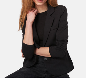 Repeat - Fitted Knit Jacket in Black