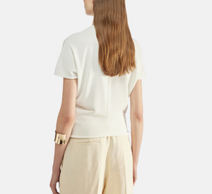 Liviana Conti - Knit Cap Sleeve Top in White