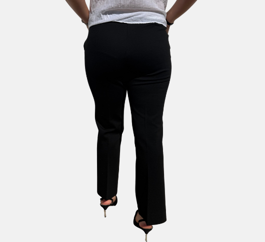 Via Masini - Pant with Side Zipper in Black