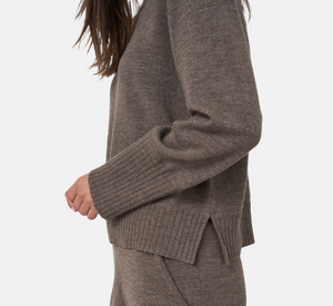 Repeat - Crewneck Sweater in Cacao