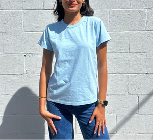 Hey Gang - Short Sleeve T-Shirt in Light Blue