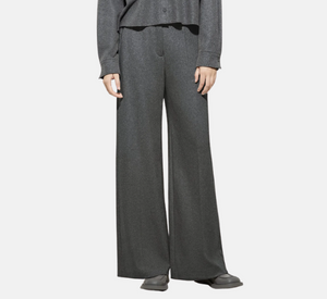 Luisa Cerano - Flannel Wide Leg Pant in Grey