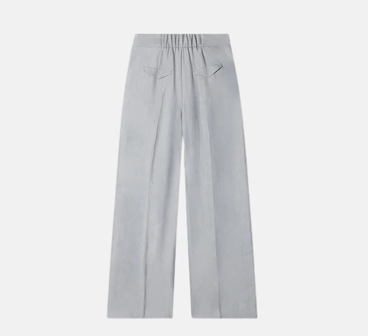 Luisa Cerano - Wide-Leg Pants in Silver Grey