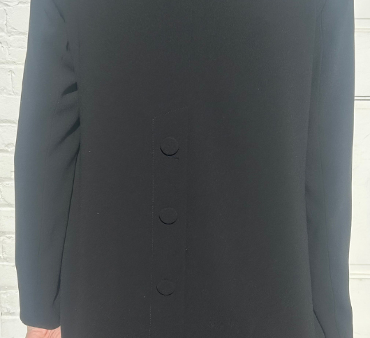 Drew - Bette 2-Button Crepe Jacket in Black