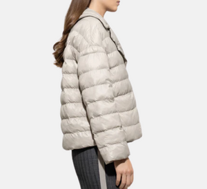 Luisa Cerano - Oversized Tech Coat in Oyster