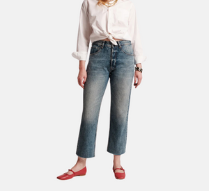 Frances Valentine – Andy Jeans with Raw Hem in Denim