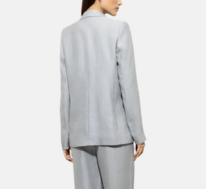 Luisa Cerano - Boyfriend Lined Blazer in Silver Grey