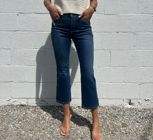 Mac Jeans - Dream Kick Cropped Jeans in Worn Blue