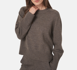 Repeat - Crewneck Sweater in Cacao
