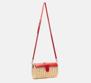 Frances Valentine - Wicker Crossbody Clutch