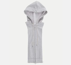 Veronica Beard - Sweatshirt Hoodie Dickey in Heather Grey