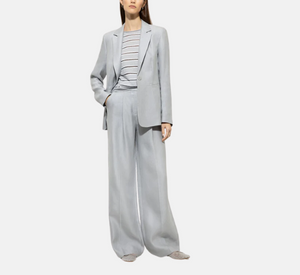 Luisa Cerano - Wide-Leg Pants in Silver Grey