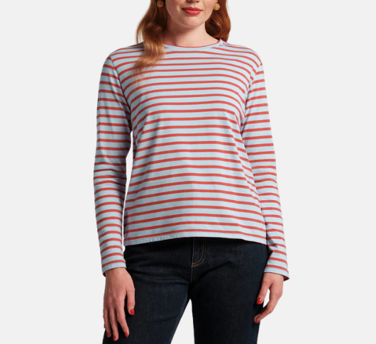 Frances Valentine - Long Sleeve Striped T-Shirt