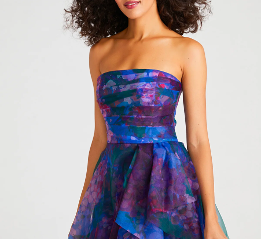 
            
                Load image into Gallery viewer, Theia - Dorian Strapless Gown in Twilight
            
        