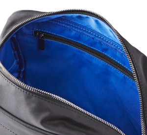 
            
                Load image into Gallery viewer, Kusshi - Satin Fabric Dopp Kit Bag in Black/Cool Blue
            
        