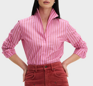SARAH ALEXANDRA - Cotton Collar Button Down in Cherry Blossom