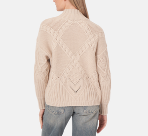 Repeat - Cable Sweater in Natural