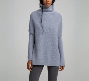 NFP - Merino Long Turtleneck Pullover in Pewter